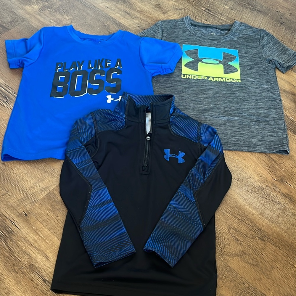 Boys under armour lot, size 4t/4